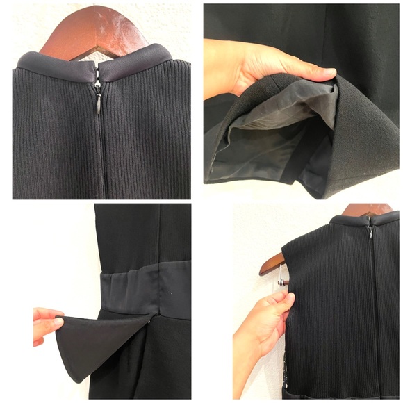 Proenza Schouler Wool-Crepe & Lace Peplum Dress Size 4 - Picture 15 of 16